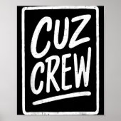 Poster Cousin Crew Family Matching Funny Cousin Squad Tee (Devant)