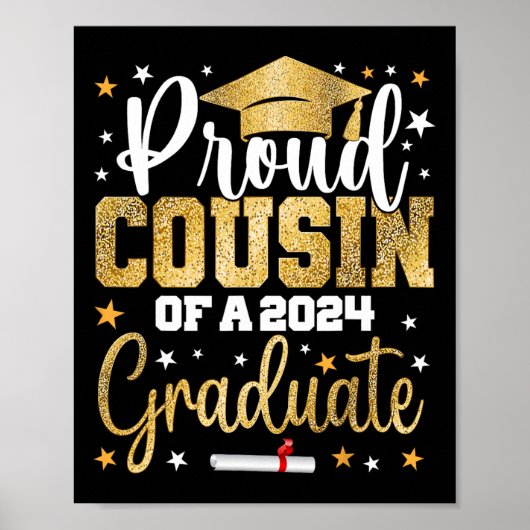 Poster Cousin D'Un Diplômé De 2024 Cl (Devant)