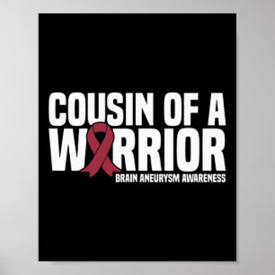 Poster Cousin d'un guerrier Cerveau Aneurysme sensibilisa