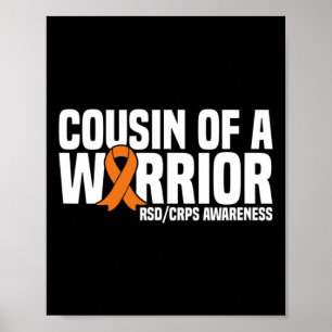 Poster Cousin D'Un Guerrier Orange Ribbon Rsdcrps Lauréat