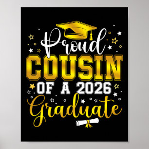 Poster Cousin fier d'un étudiant de la promotion 2026 en