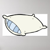 Poster Coussin de dessin animé avec géant (Devant)