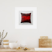 Poster Coussin de jet imprimé Dark Red Art 3.0 (Cuisine)