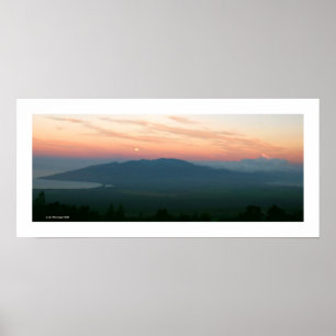 Poster Coussin de Lune à Sunrise - Maui