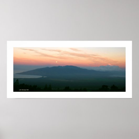 Poster Coussin de Lune à Sunrise - Maui (Devant)