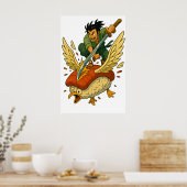 Poster Coussin de sushi (Cuisine)