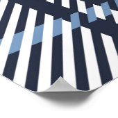 Poster Coussin écossais moderne écossais bleu et blanc (Coin)