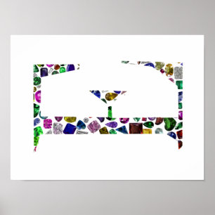 Poster coussin lumbar modèle
