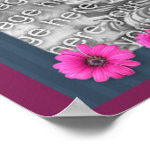 Poster Coussins Roses Traces Cadres Créer Votre Propre Ph (Coin)