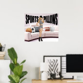 Poster Coussins sportifs (Bureau à domicile)