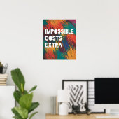 Poster Coût impossible supplémentaire (Bureau à domicile)