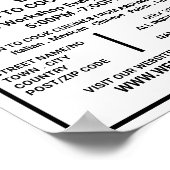 Poster Couteau Noir, Gourmet, Cuisines Classes Publicité (Coin)