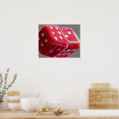 Poster Couteau rouge flou (Cuisine)