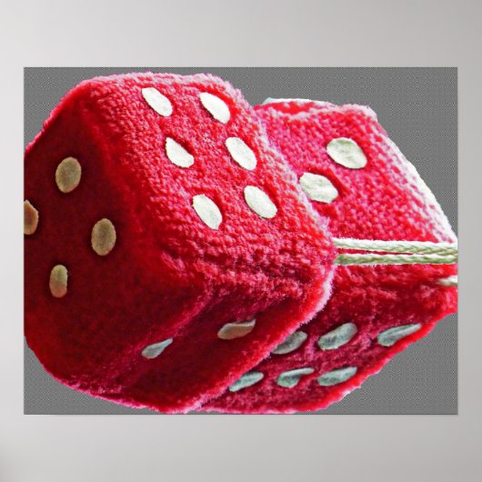 Poster Couteau rouge flou (Devant)