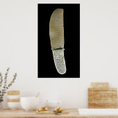 Poster Couteau sculpté avec des scènes de bataille (Cuisine)