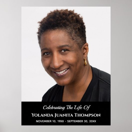 Poster Coutume de photo de souvenir de funérailles Sympat (Devant)