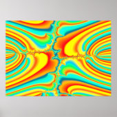 Poster Coutume psychédélique fractale colorée (Devant)