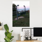 Poster Couture Avec Vue Sur Le Lac (Bureau à domicile)