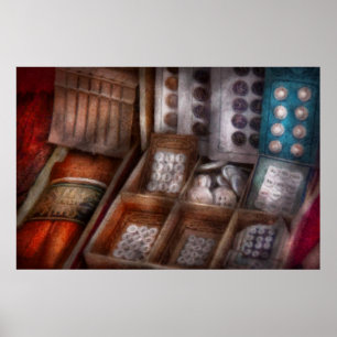 Poster Couture - Boutons frais à vendre