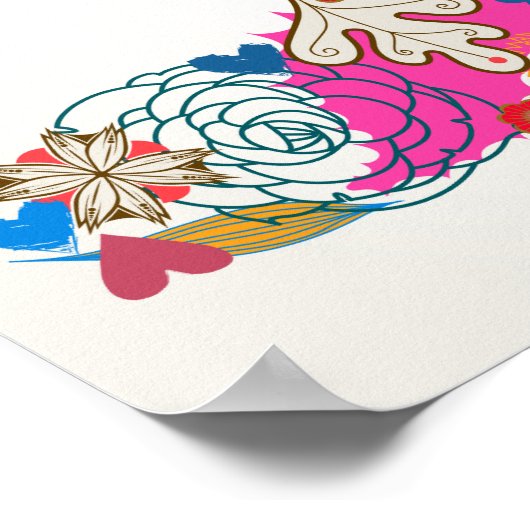 Poster Couture florale (2) (Coin)