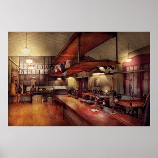 Poster Couture - Industrielle - Vêtements sur mesure (Devant)