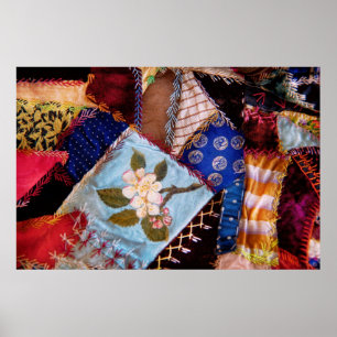 Poster Couture - Patchwork - Le quilt de grand-mère