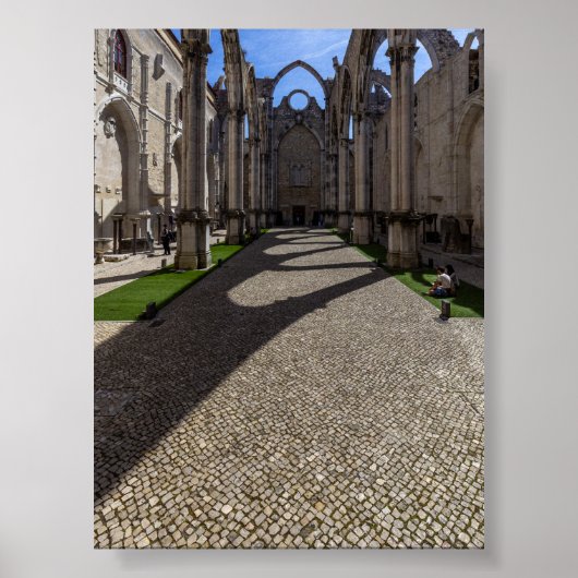 Poster Couvent du Carmo à Lisbonne (Devant)