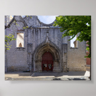 Poster Couvent du Carmo à Lisbonne