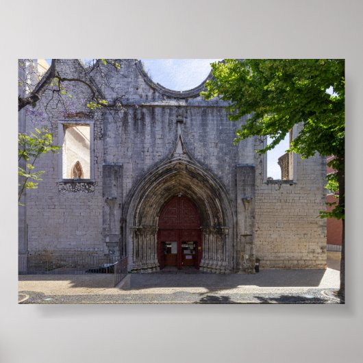 Poster Couvent du Carmo à Lisbonne (Devant)