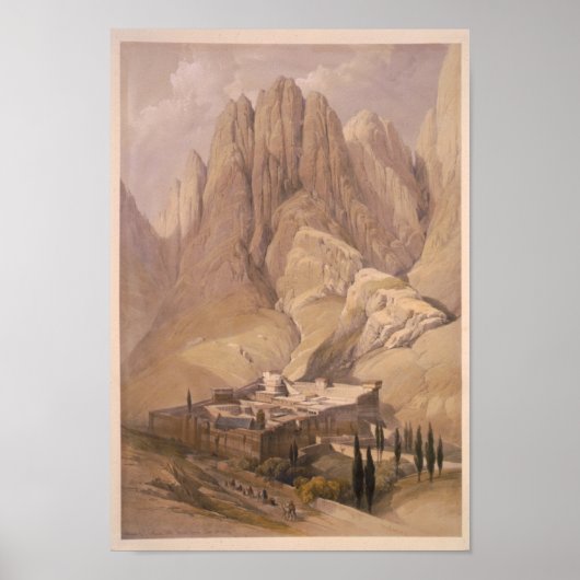 Poster Couvent Sainte-Catherine avec le mont Horeb. 11 fé (Devant)