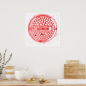 Poster Couvercle rouge (Cuisine)