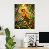 Poster Couvert de perroquet mangue (Bureau à domicile)
