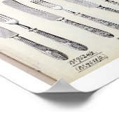 Poster Couverts, à partir d'un catalogue commercial (Coin)