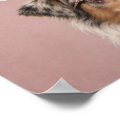 Poster Couverture A4 de Berger Australien Rose (Coin)