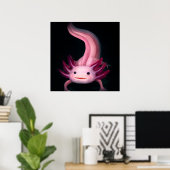 Poster Couverture Axolotl | Idée cadeau mignonne (Bureau à domicile)
