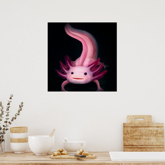 Poster Couverture Axolotl | Idée cadeau mignonne (Cuisine)