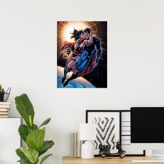 Poster Couverture comique de la Ligue de Justice #12 Vari (Bureau à domicile)