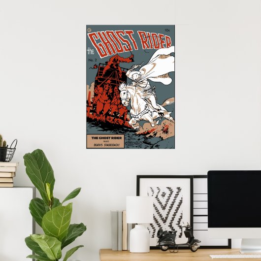 Poster Couverture comique du pilote fantôme (Bureau à domicile)