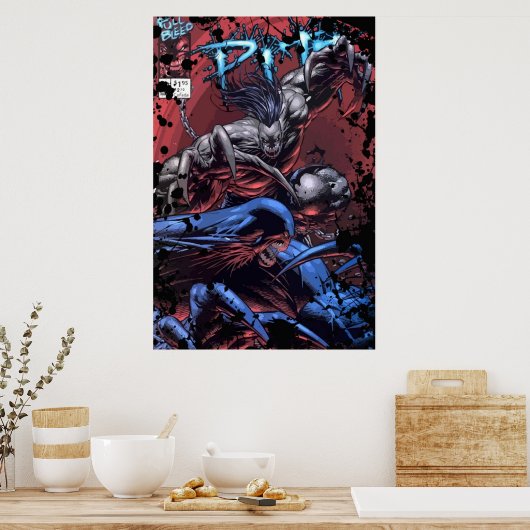 Poster Couverture comique Pitt Superhero (Cuisine)