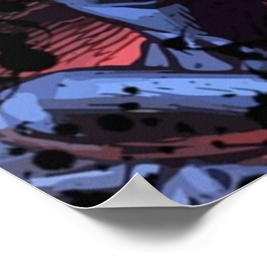 Poster Couverture comique Pitt Superhero (Coin)