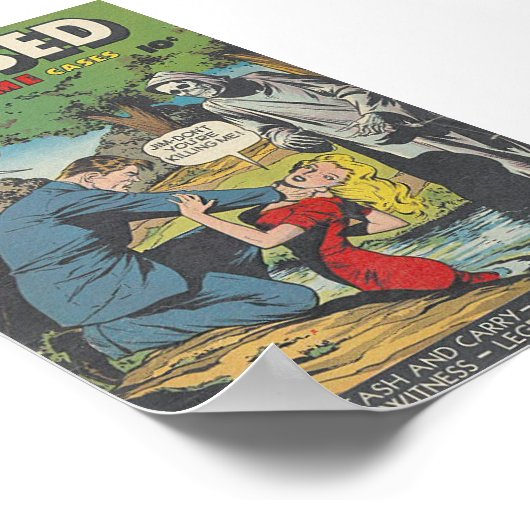 Poster Couverture comique vintage (Coin)