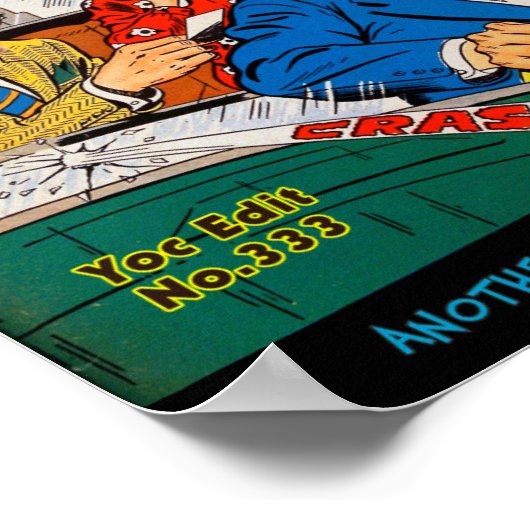 Poster Couverture comique vintage (Coin)