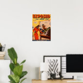 Poster Couverture comique vintage (Bureau à domicile)