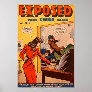 Poster Couverture comique Vintage