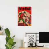 Poster Couverture de bande dessinée de Robin des Bois (Bureau à domicile)