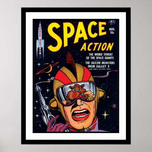 Poster Couverture de bande dessinée de science-fiction vi (Devant)
