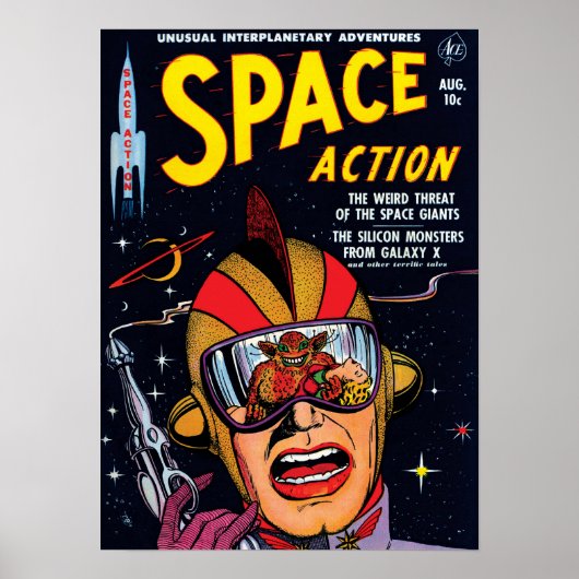 Poster Couverture de bande dessinée de science-fiction vi (Devant)
