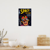 Poster Couverture de bande dessinée de science-fiction vi (Cuisine)