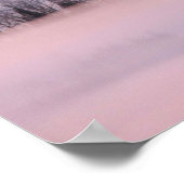 Poster Couverture de brouillard rose. (Coin)