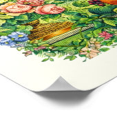 Poster Couverture de calendrier de jardin de l'ère victor (Coin)